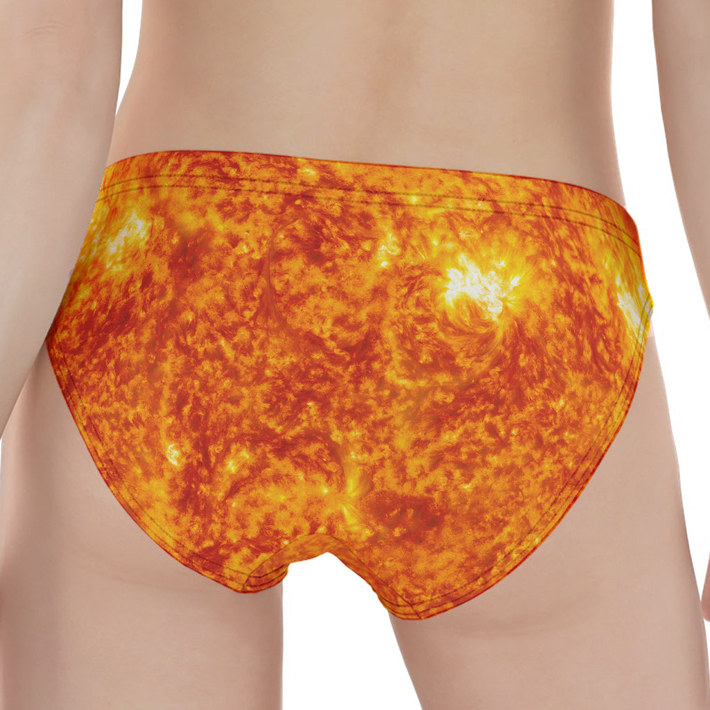 Flaming Sun Print Women's Panties