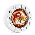 Flaming Yin Yang Print Alarm Clock