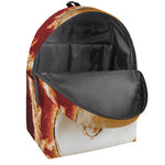 Flaming Yin Yang Print Backpack