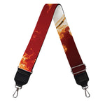 Flaming Yin Yang Print Bag Strap
