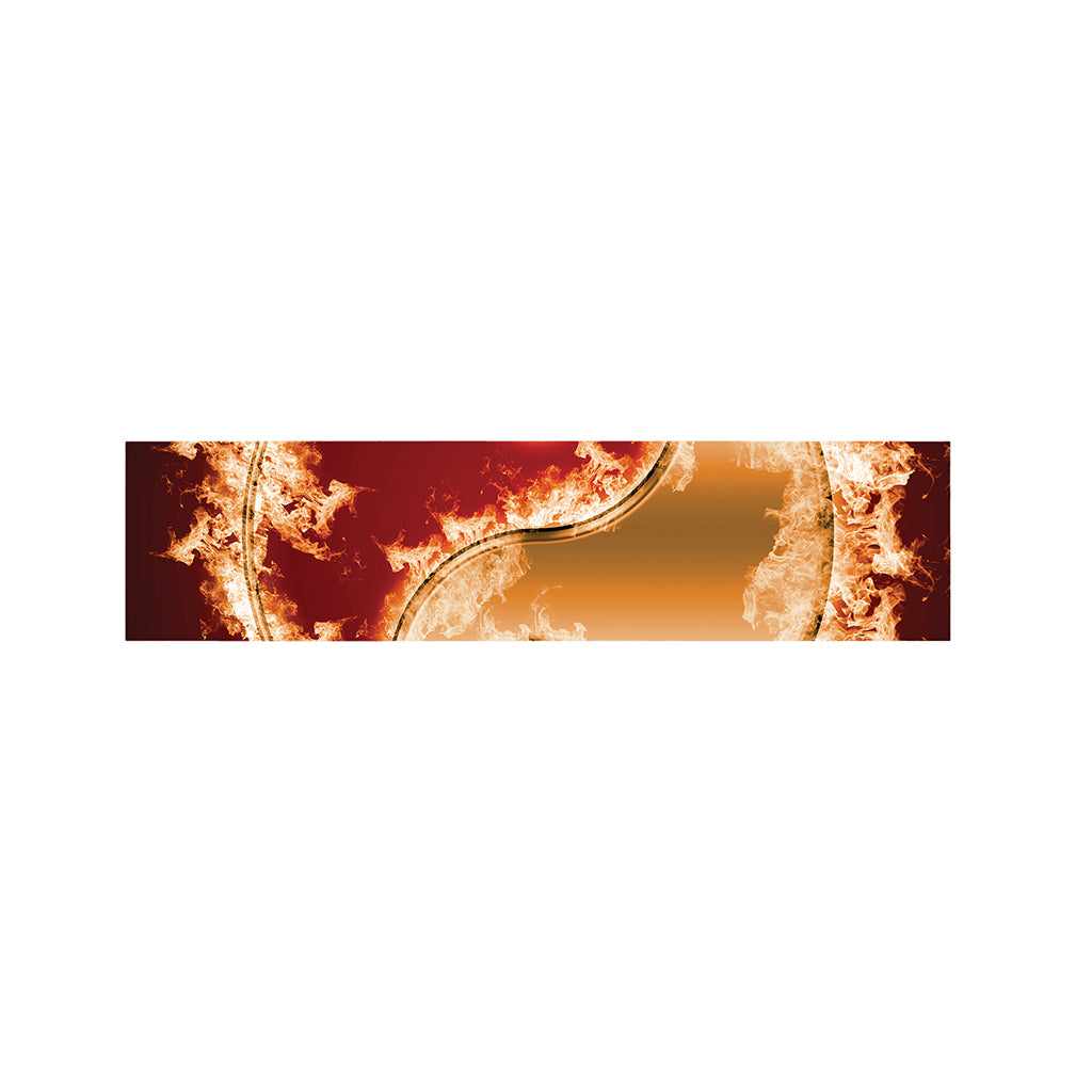 Flaming Yin Yang Print Bed Runner