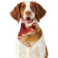 Flaming Yin Yang Print Dog Bandana