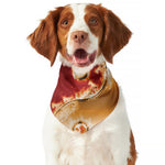 Flaming Yin Yang Print Dog Bandana