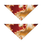 Flaming Yin Yang Print Dog Bandana