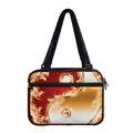 Flaming Yin Yang Print Double Strap Bible Bag