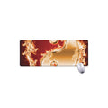 Flaming Yin Yang Print Extended Mouse Pad