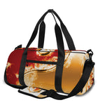 Flaming Yin Yang Print Gym Bag