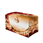 Flaming Yin Yang Print Leather Tissue Box Cover