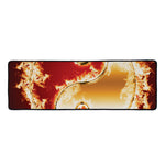 Flaming Yin Yang Print Long Kitchen Mat
