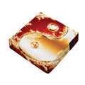 Flaming Yin Yang Print Outdoor Seat Cushion Cover