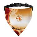 Flaming Yin Yang Print Over The Collar Dog Bandana