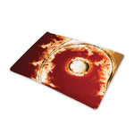 Flaming Yin Yang Print Pet Cooling Mat Cover