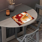 Flaming Yin Yang Print Placemat