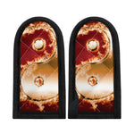 Flaming Yin Yang Print Skillet Handle Cover