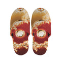 Flaming Yin Yang Print Slippers