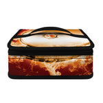 Flaming Yin Yang Print Small Lunch Bag