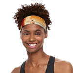 Flaming Yin Yang Print Sports Headband