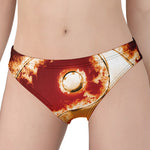 Flaming Yin Yang Print Women's Panties