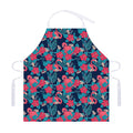Flamingo And Hawaiian Floral Print Adjustable Apron