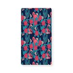 Flamingo And Hawaiian Floral Print Baby Crib Sheet