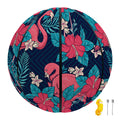 Flamingo And Hawaiian Floral Print Basketball