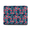 Flamingo And Hawaiian Floral Print Bifold Wallet