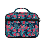 Flamingo And Hawaiian Floral Print Briefcase Bible Bag