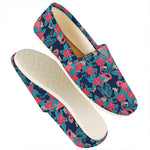 Flamingo And Hawaiian Floral Print Casual Shoes