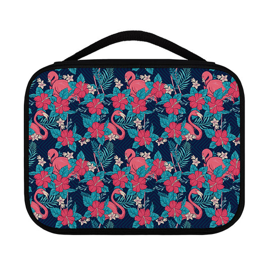 Flamingo And Hawaiian Floral Print Classic Bible Case