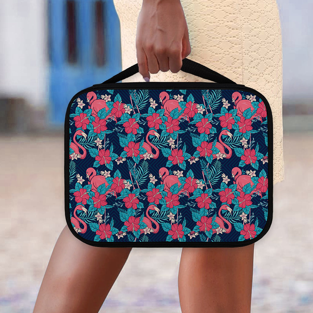 Flamingo And Hawaiian Floral Print Classic Bible Case