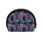 Flamingo And Hawaiian Floral Print Coin Purse