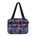 Flamingo And Hawaiian Floral Print Double Strap Bible Bag