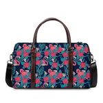 Flamingo And Hawaiian Floral Print Duffle Bag