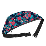 Flamingo And Hawaiian Floral Print Fanny Pack