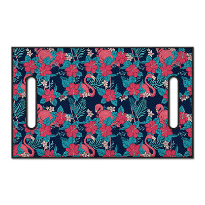 Flamingo And Hawaiian Floral Print Golf Cart Seat Cover