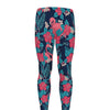 Flamingo And Hawaiian Floral Print Men's leggings