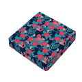 Flamingo And Hawaiian Floral Print Outdoor Seat Cushion Cover