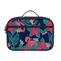 Flamingo And Hawaiian Floral Print Portable Lunch Bag