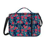 Flamingo And Hawaiian Floral Print Shoulder Strap Bible Bag