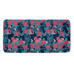 Flamingo And Hawaiian Floral Print Towel