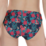 Flamingo And Hawaiian Floral Print Women's Panties