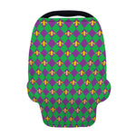 Fleur-De-Lis Mardi Gras Pattern Print Baby Seat Cover