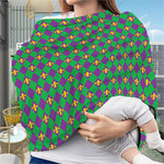 Fleur-De-Lis Mardi Gras Pattern Print Baby Seat Cover
