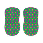 Fleur-De-Lis Mardi Gras Pattern Print Bar Stool Covers