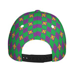 Fleur-De-Lis Mardi Gras Pattern Print Baseball Cap