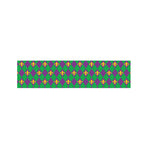 Fleur-De-Lis Mardi Gras Pattern Print Bed Runner