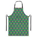 Fleur-De-Lis Mardi Gras Pattern Print Bib Apron With Pocket