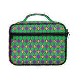 Fleur-De-Lis Mardi Gras Pattern Print Briefcase Bible Bag
