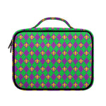Fleur-De-Lis Mardi Gras Pattern Print Briefcase Bible Bag