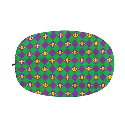 Fleur-De-Lis Mardi Gras Pattern Print Car Side Mirror Covers
